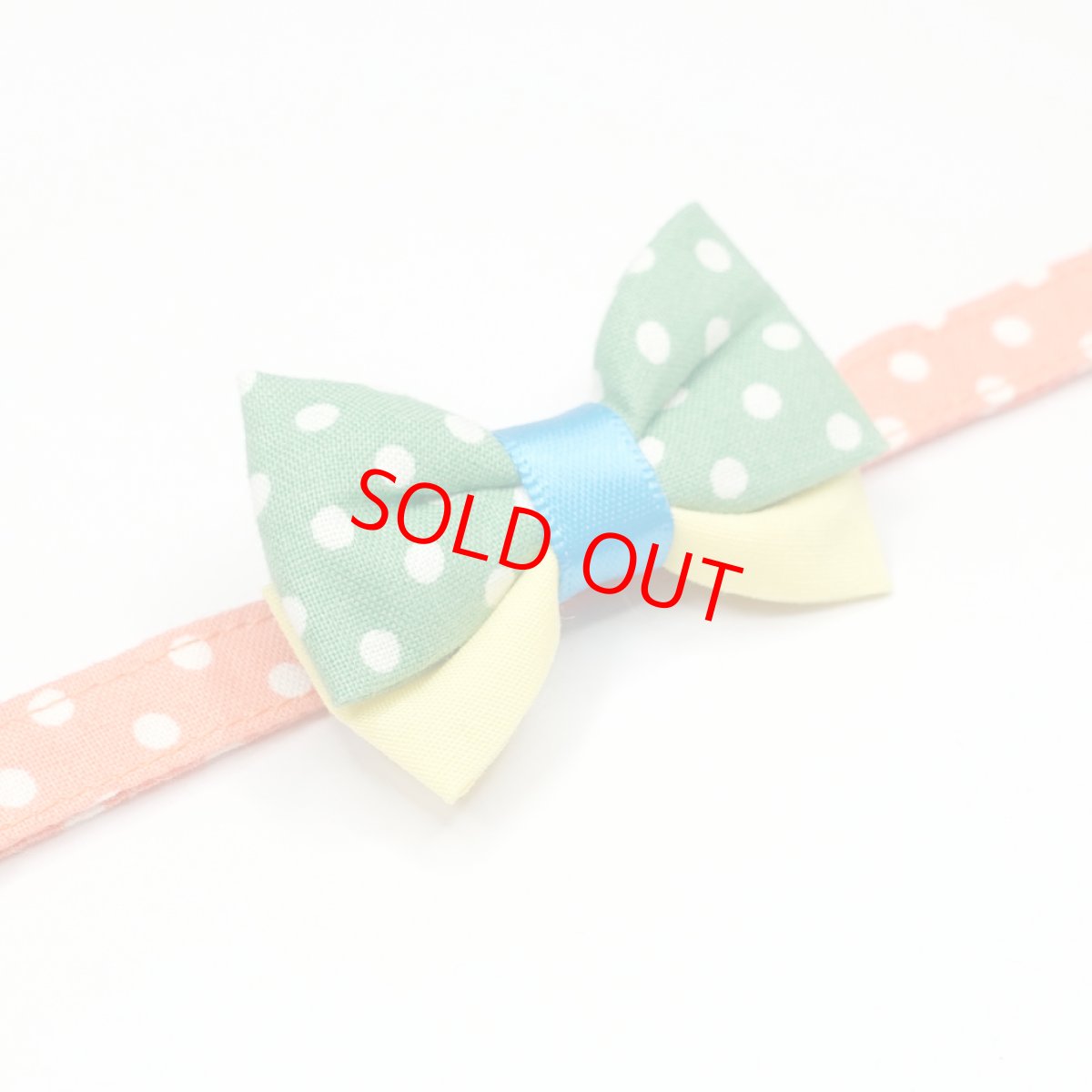 画像6: IRODORI・リボン/セレクトパーツ/グリーンドット（首輪は別売りです） (6)