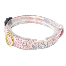 画像1: 子猫用首輪・エアリー首輪・LIBERTY Fabrics・リバティ・ファブリックス猫首輪(Poppy&Daisy )ポピー&デイジー リバティ/ピンク (1)