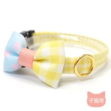 画像1: 子猫用・スイーツみたいに可愛い猫用首輪 ― Nonbillie 夢みるパティシエシリーズ （D柄） (1)