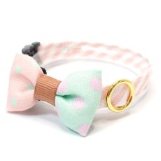 画像2: 子猫用・スイーツみたいに可愛い猫用首輪 ― Nonbillie 夢みるパティシエシリーズ （G柄） (2)