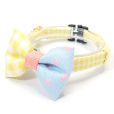 画像1: スイーツみたいに可愛い猫用首輪 ― Nonbillie 夢みるパティシエシリーズ （D柄） (1)