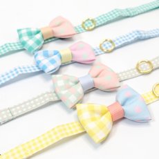 画像4: スイーツみたいに可愛い猫用首輪 ― Nonbillie 夢みるパティシエシリーズ （G柄） (4)