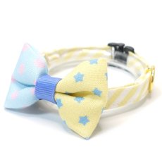 画像1: スイーツみたいに可愛い猫用首輪 ― Nonbillie 夢みるパティシエシリーズ （F柄） (1)