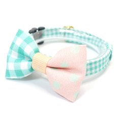 画像1: スイーツみたいに可愛い猫用首輪 ― Nonbillie 夢みるパティシエシリーズ （B柄） (1)