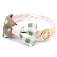 画像2: 子猫用・スイーツみたいに可愛い猫用首輪 ― Nonbillie 夢みるパティシエシリーズ （H柄） (2)