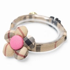 画像2: クラシカル・ノバチェック・リボン首輪×2カラー展開 (2)