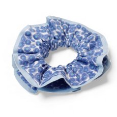 画像1: レディースシュシュ・LIBERTYファブリック（Xanthe Sunbeam ザンジー・サンビーム）ネイビー (1)