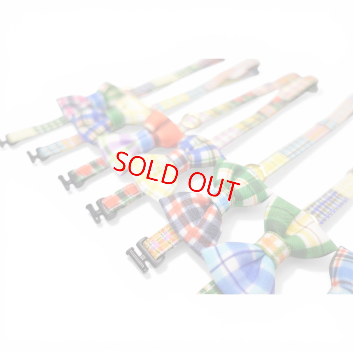 画像3: 世界にひとつの組み合わせ｜左右で柄が異なる パッチワーク風リボン首輪　【限定１点】G柄 (3)