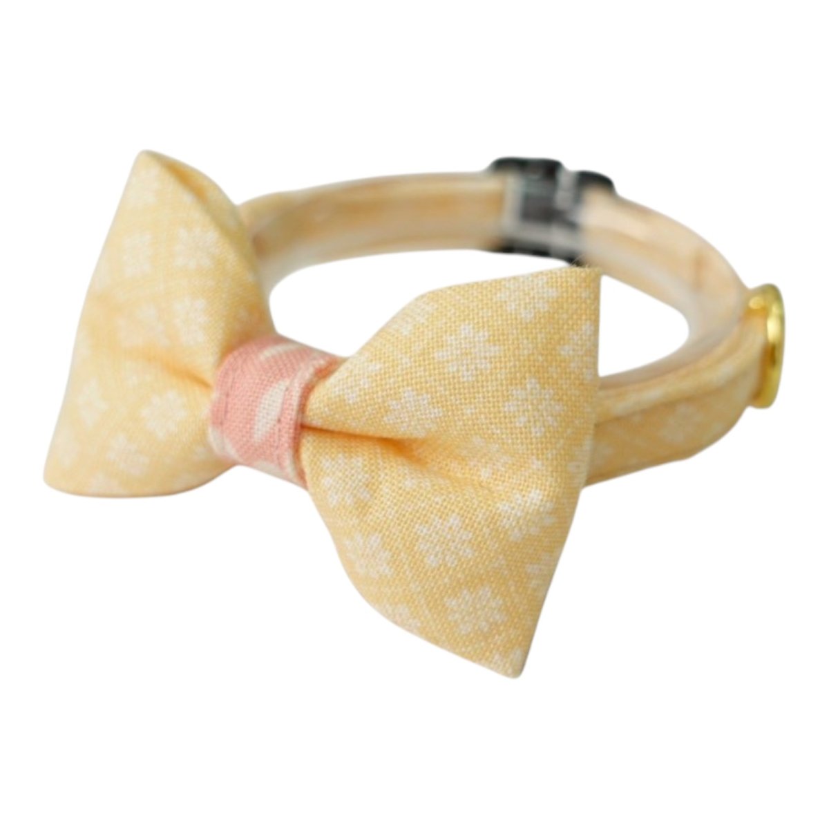 画像1: 《きらめく春の訪れコレクション》リボンタイプの猫首輪（C柄） (1)