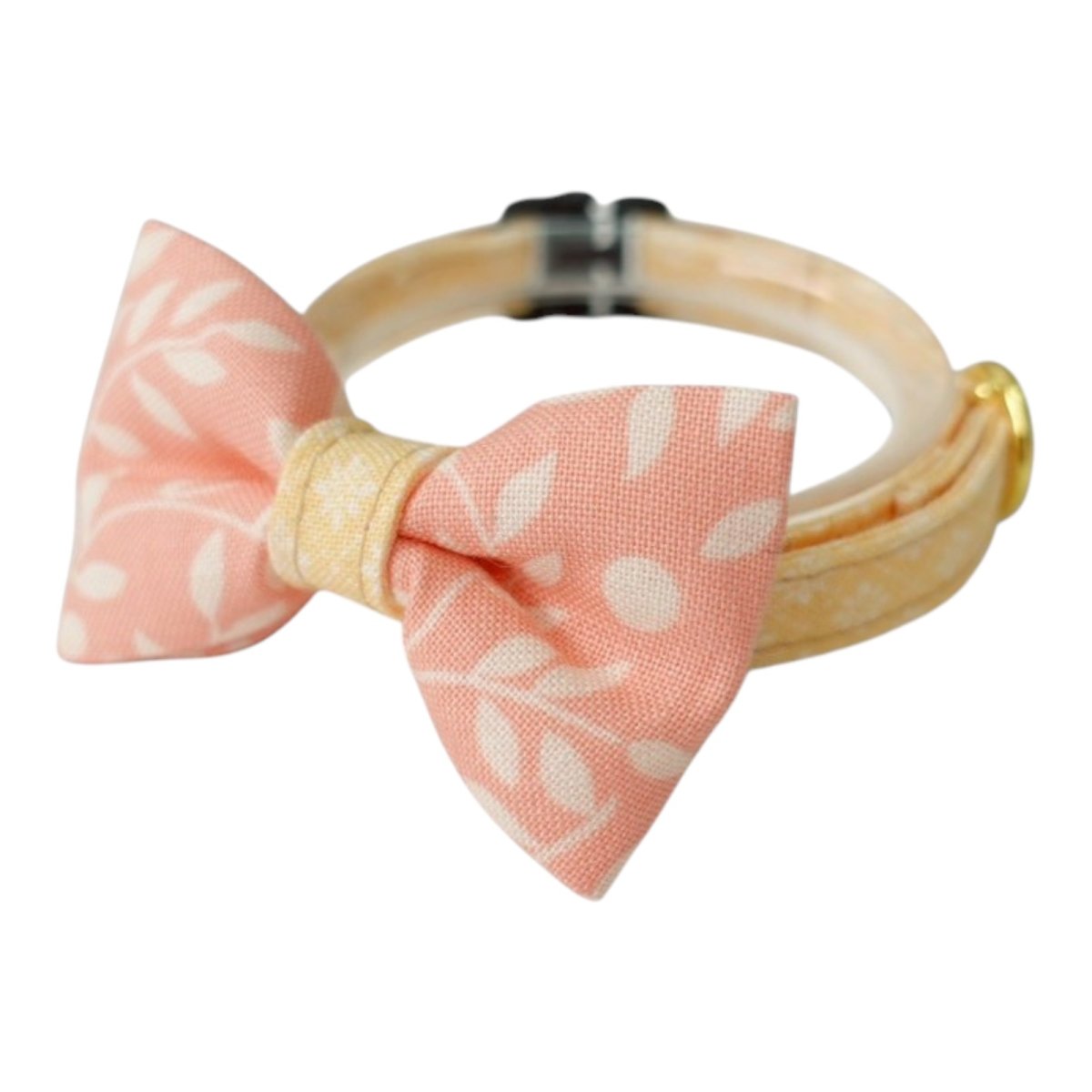 画像1: 《きらめく春の訪れコレクション》リボンタイプの猫首輪（F柄） (1)