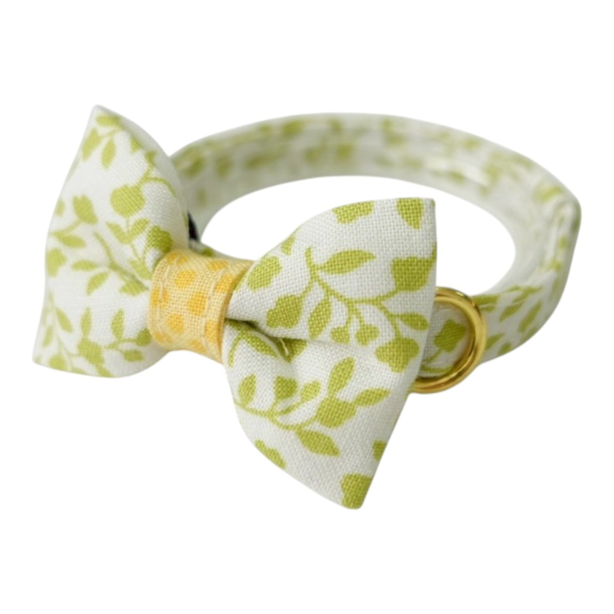 画像1: 《きらめく春の訪れコレクション》リボンタイプの猫首輪（A柄） (1)